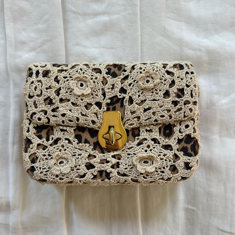 Sarah’s bag leopard purse